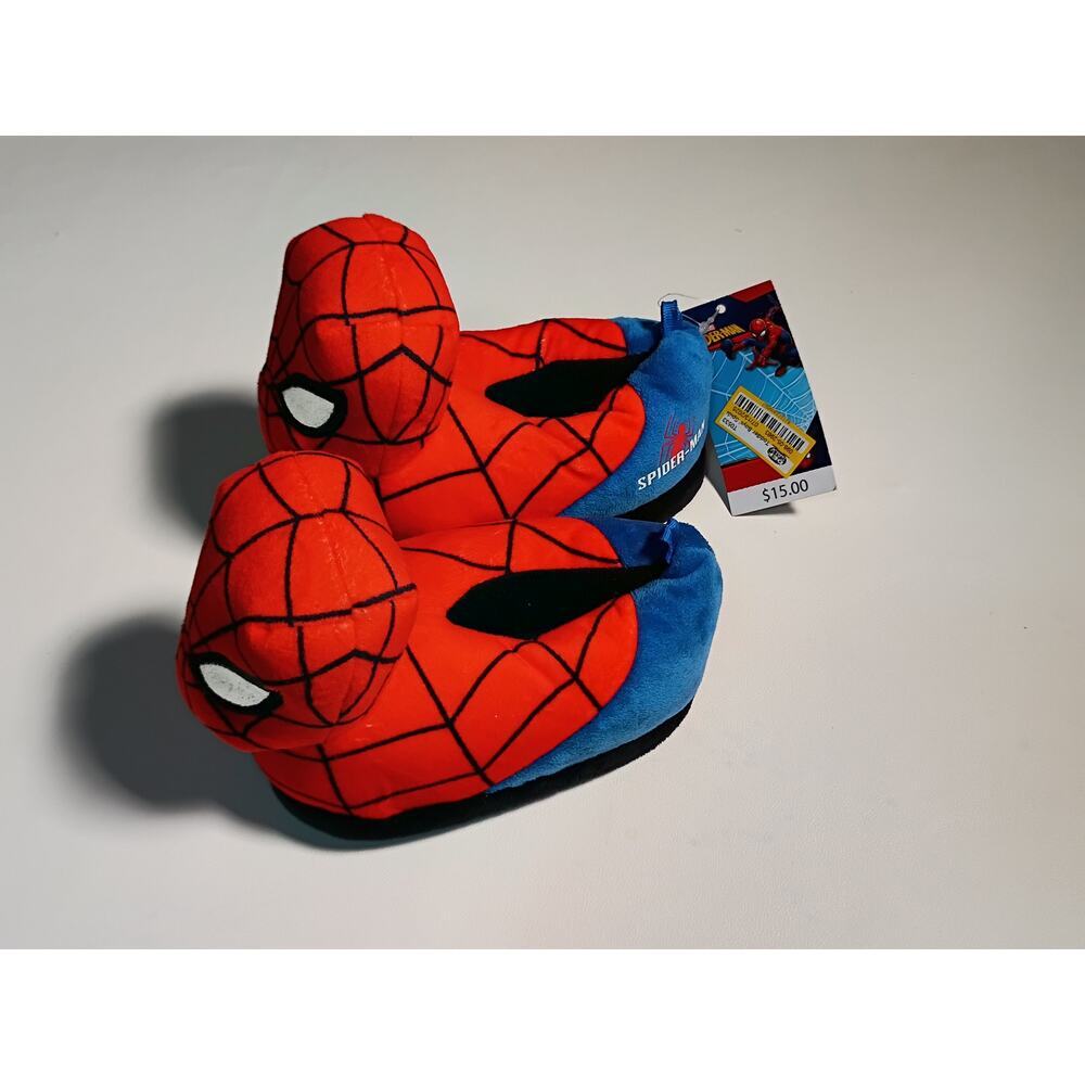 Marvel Spider-Man 3D Plush Slippers - Toddler Size 5